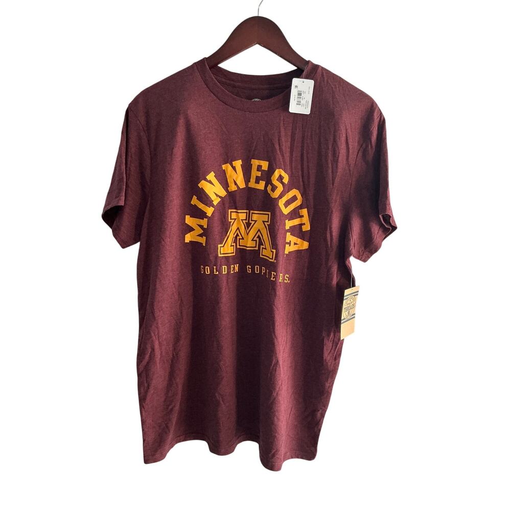 NWT Rivalry Threads Minnesota Golden Gophers Burgundy T-Shirt Men's Size Large